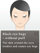 Black eye bags ? without puff
